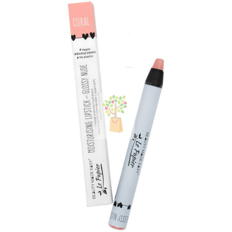 LÁPIZ DE LABIOS BRILLO NATURAL CORAL 6G BEAUTY MADE EASY