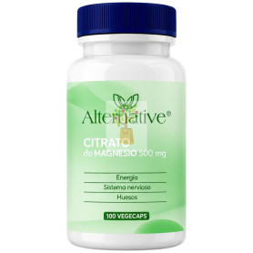 CITRATO DE MAGNESIO 500MG 100 CÁPSULAS ALTERNATIVE