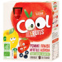 COOL FRUITS PURÉ DE MANZANA, FRESA Y ARÁNDANO 4X90G BABYBIO