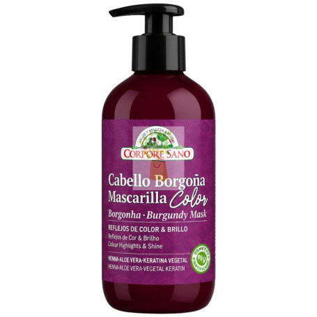 MASCARILLA PARA CABELLO BORGOÑA 280ML CORPORE SANO