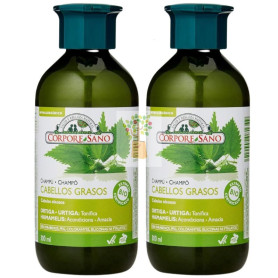 CHAMPÚ PARA CABELLOS GRASOS 300+300ML CORPORE SANO