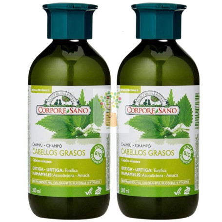 CHAMPÚ PARA CABELLOS GRASOS 300+300ML CORPORE SANO