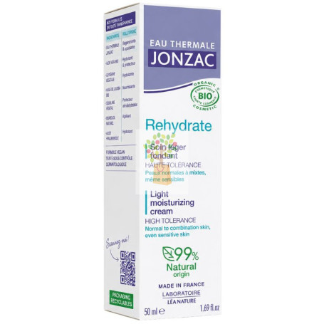 CREMA LIGERA HIDRATANTE REHYDRATE 50ML EAU THERMALE JONZAC