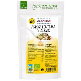 ARROZ, LENTEJAS Y ALGAS 300G ALGAMAR