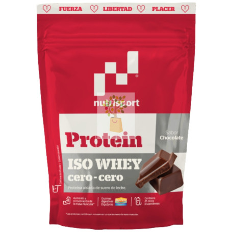 ISO WHEY CERO-CERO SABOR CHOCOLATE 450G NUTRISPORT