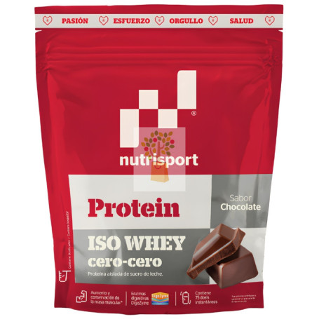 ISO WHEY CERO-CERO SABOR CHOCOLATE 1500G NUTRISPORT