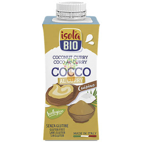 CREMA PARA COCINAR DE COCO Y CURRY BIO 200ML ISOLA BIO