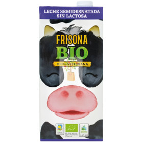 LECHE DE VACA SEMIDESNATADA SIN LACTOSA BIO 1L FRISONA BIO