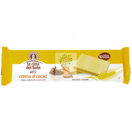 WAFER DE CACAO BIO 125G LA CITTÀ DEL SOLE
