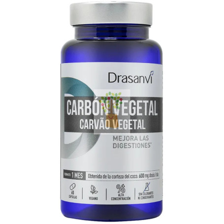 CARBÓN VEGETAL 60 CÁPSULAS DRASANVI