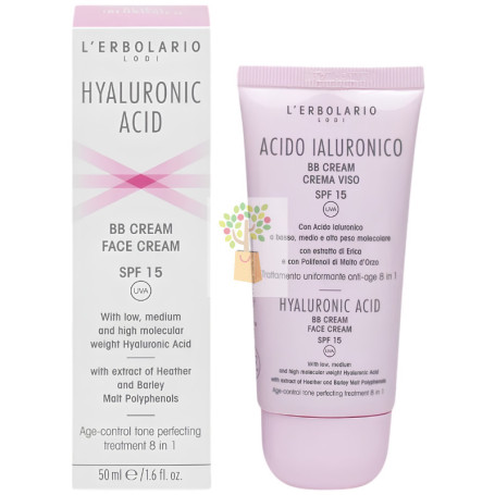 ÁCIDO HIALURÓNICO BB CREMA FACIAL SPF15 50ML L´ERBOLARIO