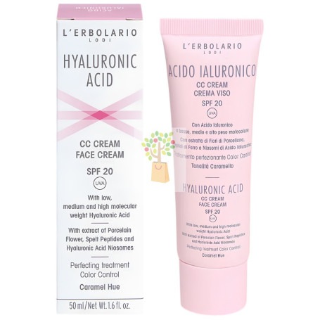 ÁCIDO HIALURÓNICO CC CREMA TONO CARAMELO SPF20 50ML L´ERBOLARIO