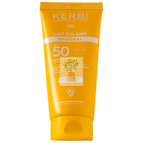 LECHE SOLAR MINERAL SPF50 SIN PERFUME 50ML KERBI