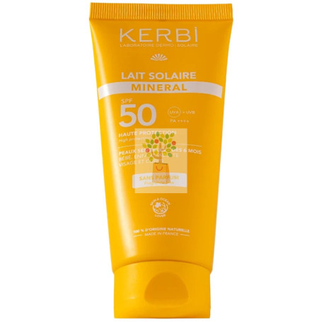 LECHE SOLAR MINERAL SPF50 SIN PERFUME 100ML KERBI