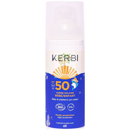 CREMA SOLAR SPF50 BEBÉ/NIÑO 50ML KERBI
