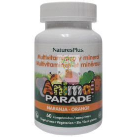 ANIMAL PARADE MULTIV. NARANJA 60 COMP. MASTICABLES NATURE´S PLUS