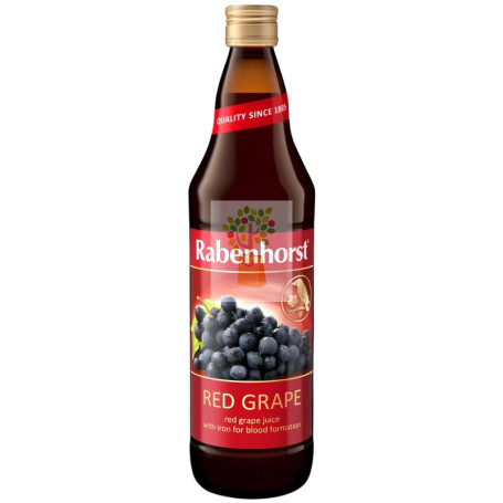 ZUMO DE UVA ROJA CON HIERRO ECOLÓGICO 750ML RABENHORST