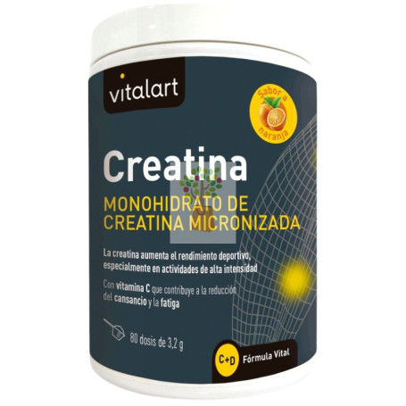 CREATINA MONOHIDRATO SABOR NARANJA 256G VITALART