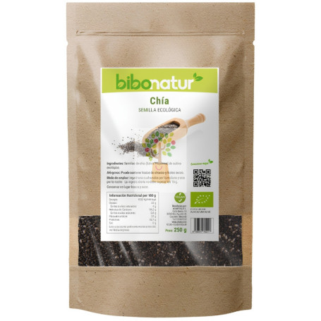SEMILLAS DE CHÍA MOLIDAS ECO 250G BIBONATUR