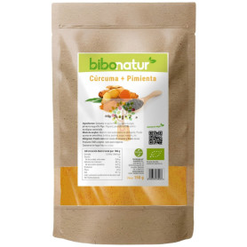 CÚRCUMA + PIMIENTA NEGRA BIO 150G BIBONATUR