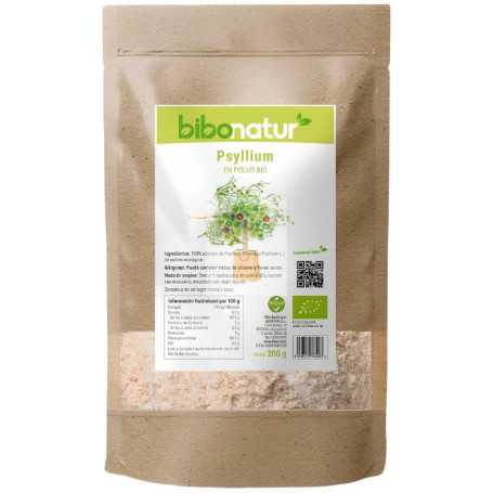 PSYLLIUM EN POLVO BIO 200G BIBONATUR