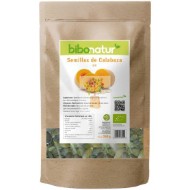 SEMILLAS DE CALABAZA BIO 250G BIBONATUR