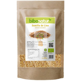 SEMILLAS DE LINO DORADO ECO 500G BIBONATUR