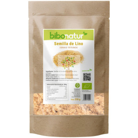 SEMILLAS DE LINO DORADO TRITURADO ECO 250G BIBONATUR
