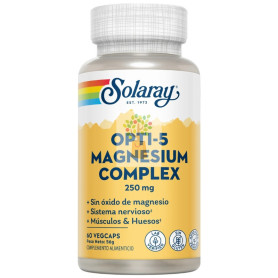 OPTI-5 MAGNESIUM COMPLEX 60 CÁPSULAS VEGETALES SOLARAY