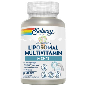 MULTIVITAMÍNICO LIPOSOMAL PARA HOMBRES 60 CÁPSULAS SOLARAY