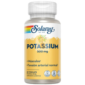 POTASIO 500MG 60 CÁPSULAS VEGETALES SOLARAY