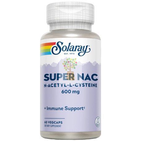 SUPER NAC 600MG 60 CÁPSULAS VEGETALES SOLARAY