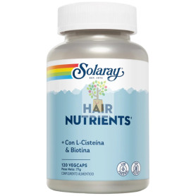 HAIR NUTRIENTS 120 CÁPSULAS VEGETALES SOLARAY