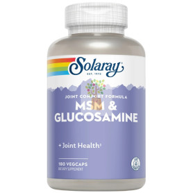 MSM Y GLUCOSAMINE 180 CÁPSULAS VEGETALES SOLARAY