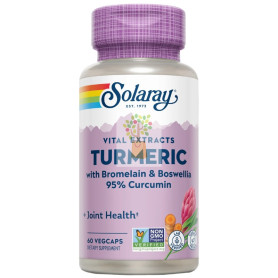 CÚRCUMA CON BROMELAÍNA Y BOSWELLIA 60 CÁPSULAS VEGETALES SOLARAY