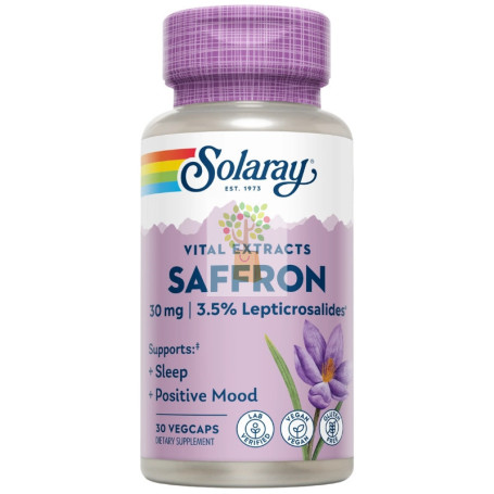 SAFFRON (AZAFRÁN) 30 CÁPSULAS VEGETALES SOLARAY