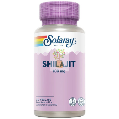 SHILAJIT 100MG 30 CÁPSULAS VEGETALES SOLARAY