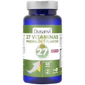 27 VITAMINAS + MINERALES ANTIOXIDANTES 90 COMPRIMIDOS DRASANVI