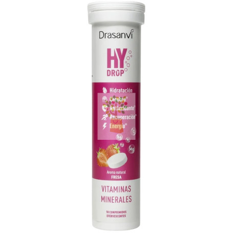 HYDROP ELECTROLITOS EFERVESCENTES FRESA 18 COMPRIMIDOS DRASANVI