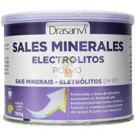 SALES MINERALES ELECTROLITOS PUROS SABOR LIMÓN 160G DRASANVI