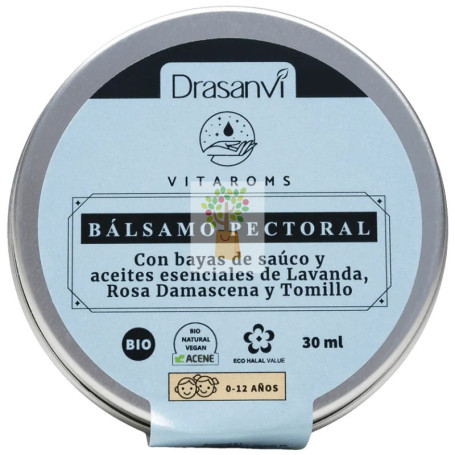 BÁLSAMO PECTORAL INFANTIL BIO VITAROMS 30ML DRASANVI