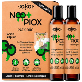PACK DÚO CHAMPÚ Y LOCIÓN ANTI PIOJOS NOO+PIOX 200ML SAKAI