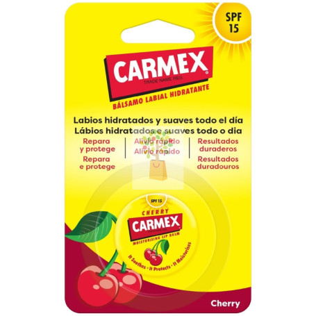 TARRO BÁLSAMO LABIAL HIDRATANTE SABOR CEREZA SPF15 7,5G CARMEX