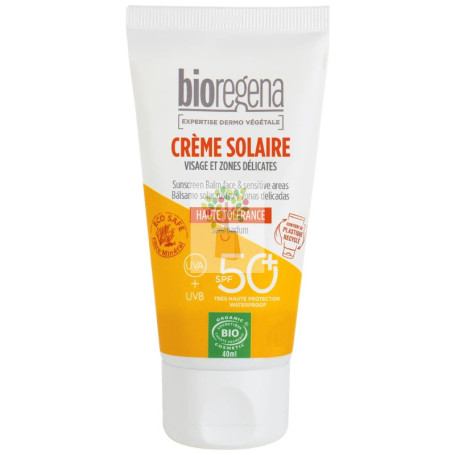 BÁLSAMO SOLAR FACIAL HIPOALERGÉNICO SPF50+ 40ML BIOREGENA