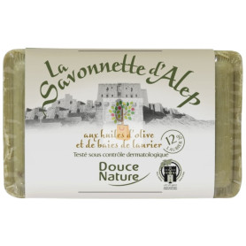 PASTILLA JABÓN DE ALEPO 12% Y LAUREL 100G DOUCE NATURE
