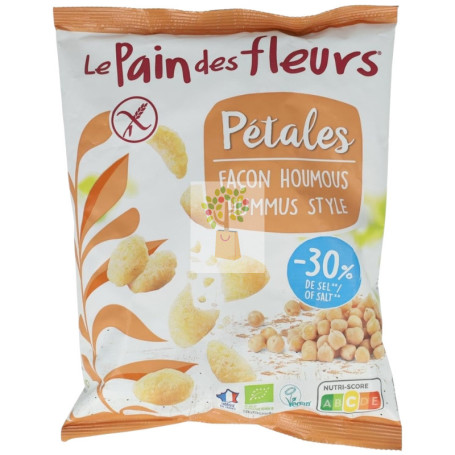 CHIPS DE PÉTALOS ESTILO HUMMUS 75G LE PAIN DES FLEURS