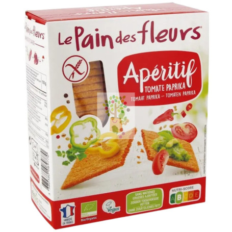 CRACKER TOMATE PAPRIKA APERITIF 150G LE PAIN DES FLEURS