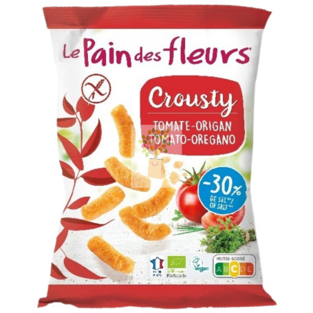 GANCHITO CROUSTY DE TOMATE Y ORÉGANO 75G LE PAIN DES FLEURS