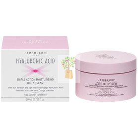 ÁCIDO HIALURÓNICO CREMA CORPORAL TRIPLE ACCIÓN 200ML L´ERBOLARIO