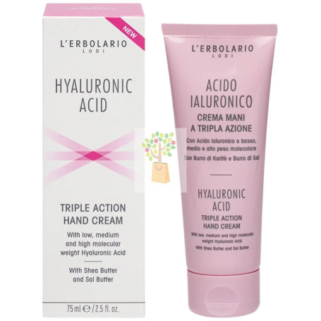 ÁCIDO HIALURÓNICO CREMA DE MANOS TRIPLE ACCIÓN 75ML L´ERBOLARIO